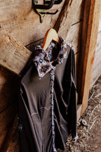 PLR Rodeo Shirt Rust Aztec Print