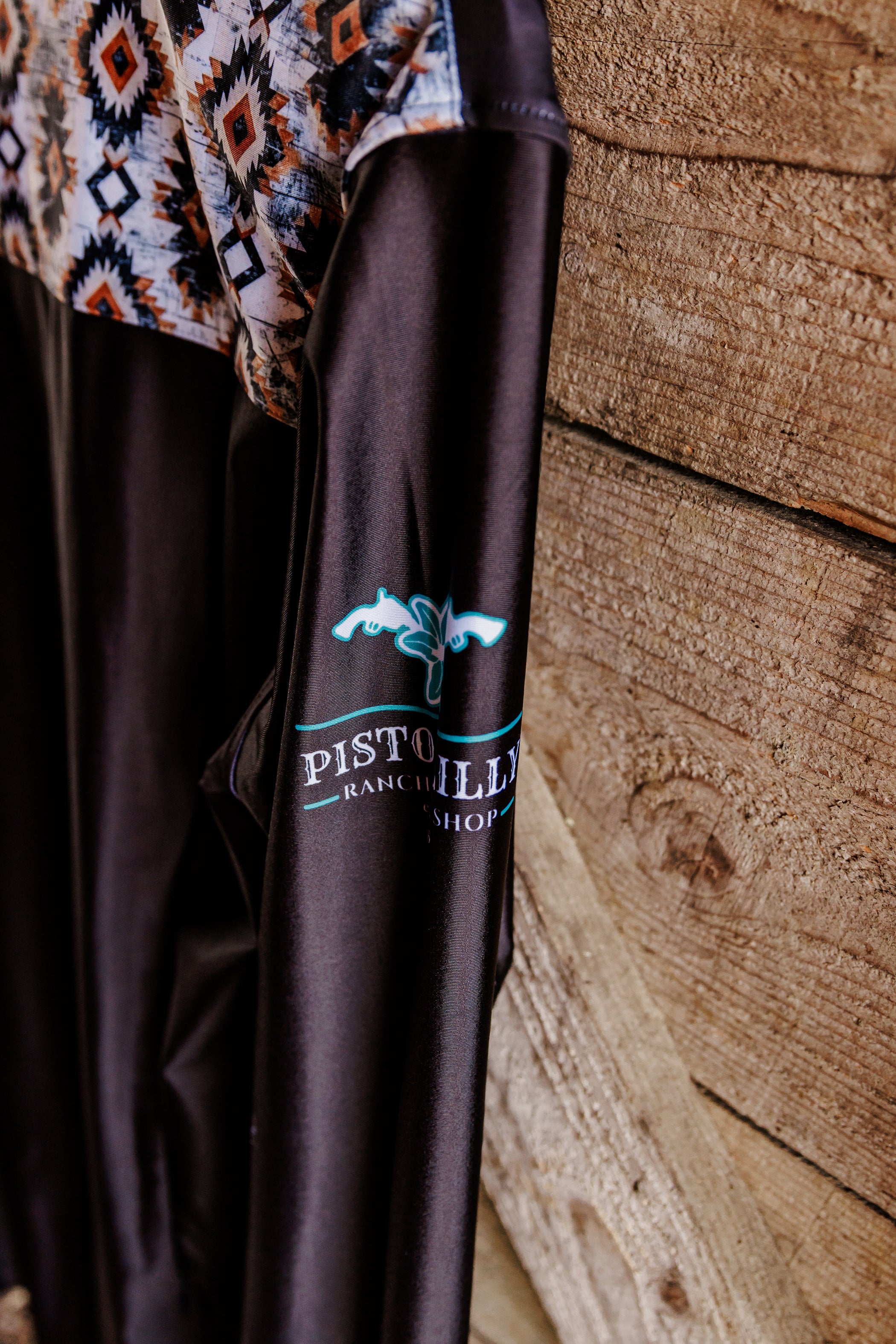 PLR Rodeo Shirt Rust Aztec Print