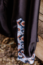 PLR Rodeo Shirt Rust Aztec Print