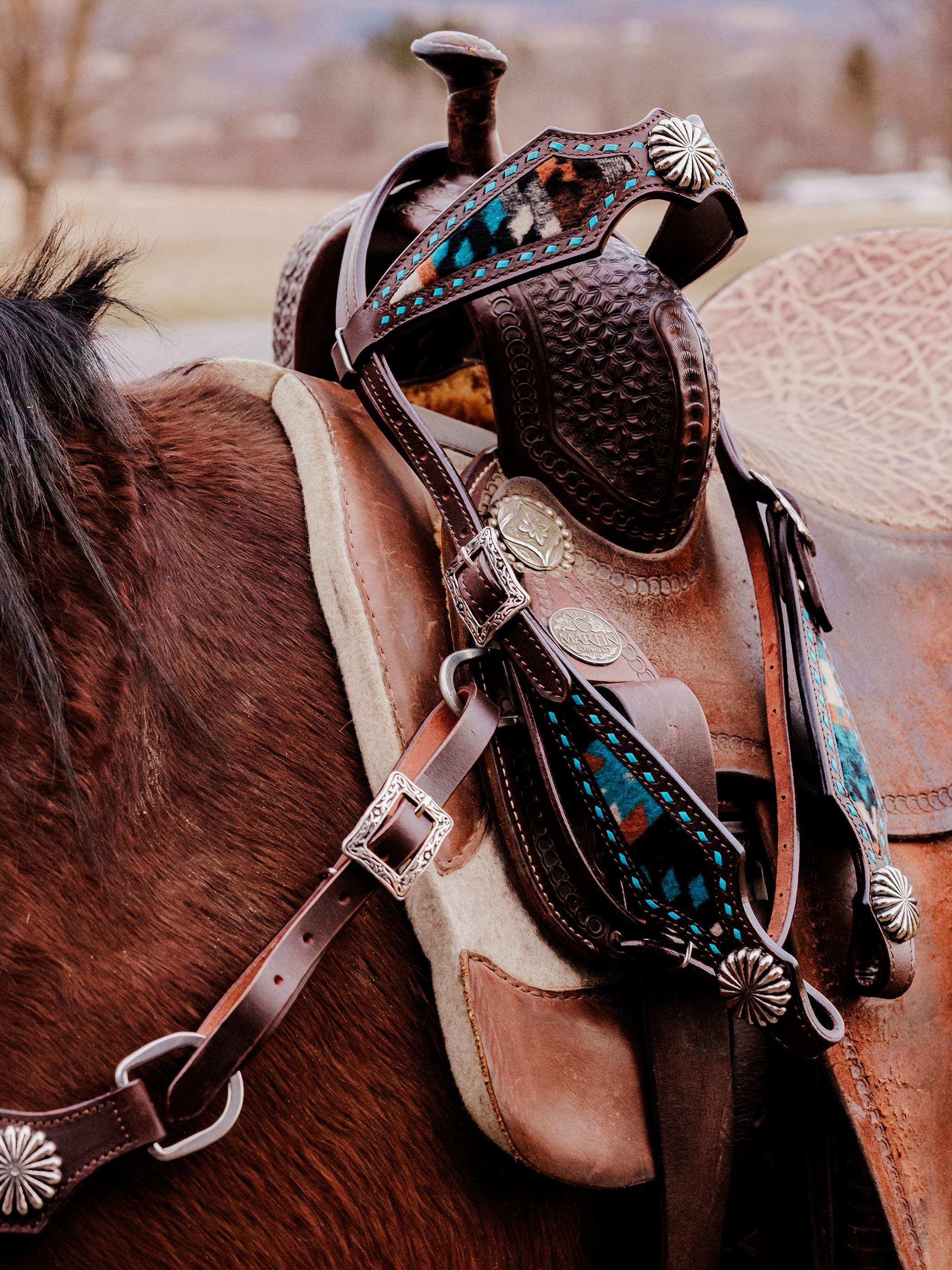 PLR Blue Ridge Pendleton Gladiator Tack Set